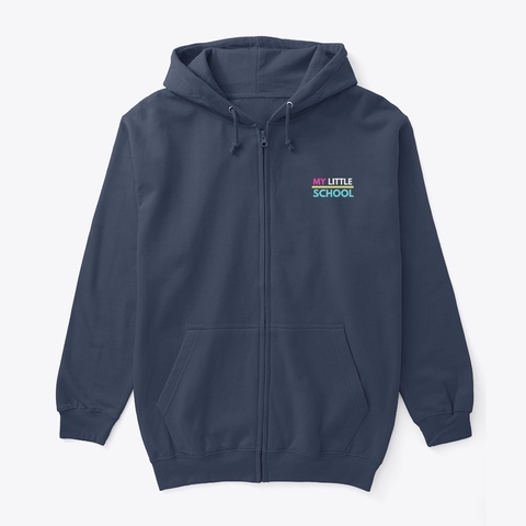 My Little School Varsity Collection  Navy áo T-Shirt Front