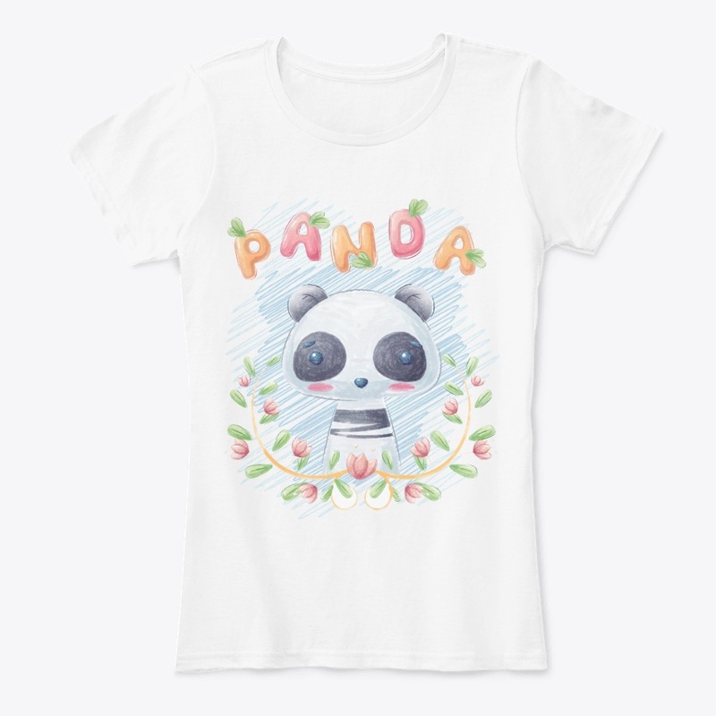 Cute Panda Print T-shirt