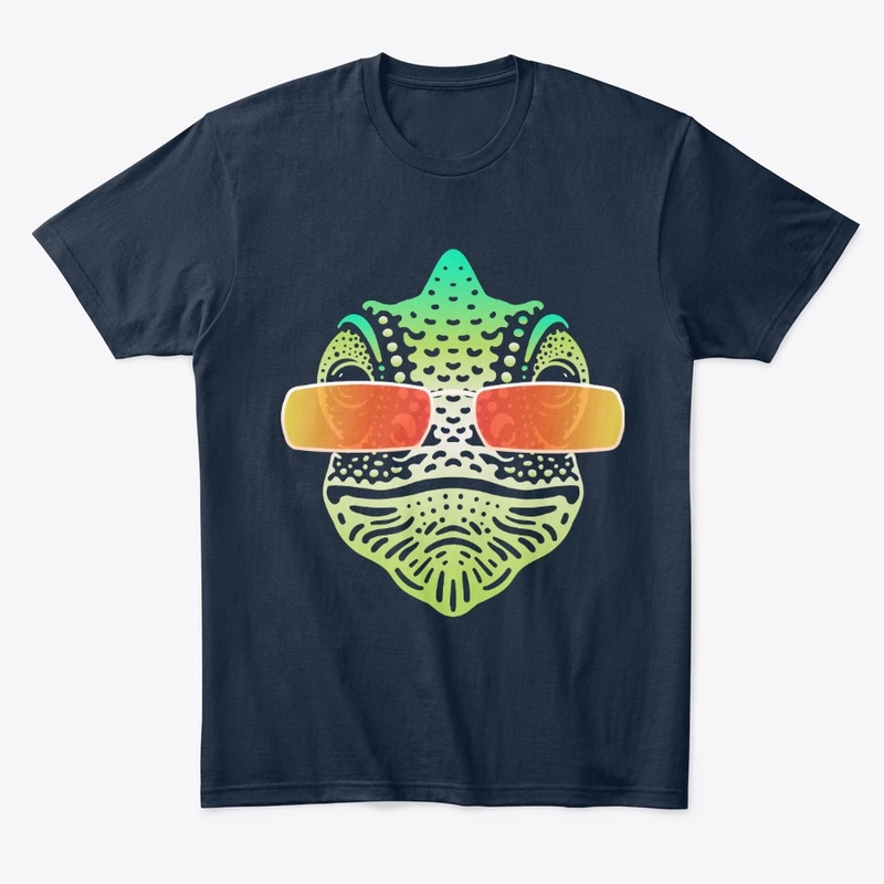 Cute Chameleon in Sunglasses (clr+sg07)