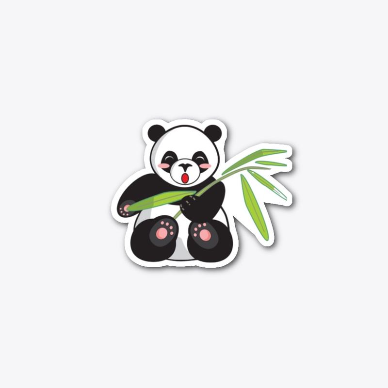 cute panda minimalistic art 