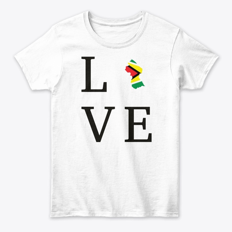Guyana Love Black and color