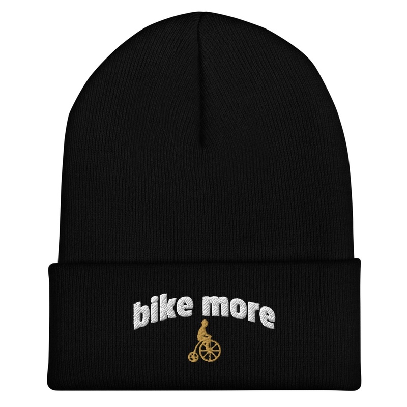 Bike More Embroidered Beanie
