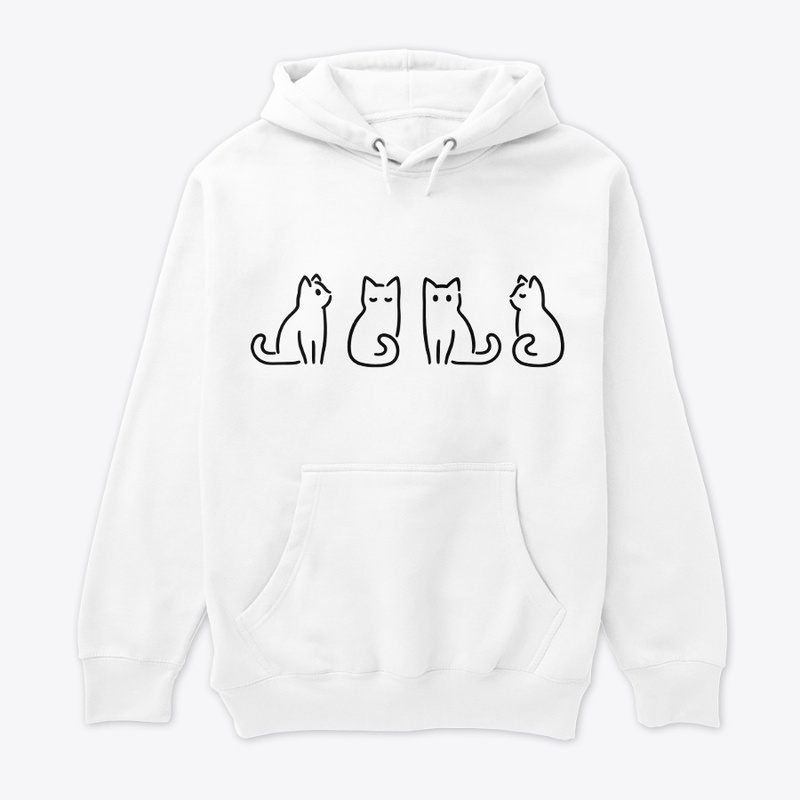 Cute Funny Cat T-Shirt Minimalist Design