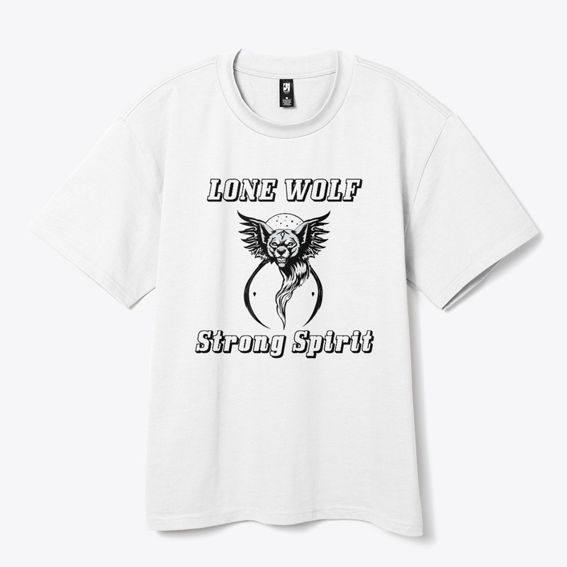 Wolf & Moon T-Shirt _ Wolf Strong Spirit