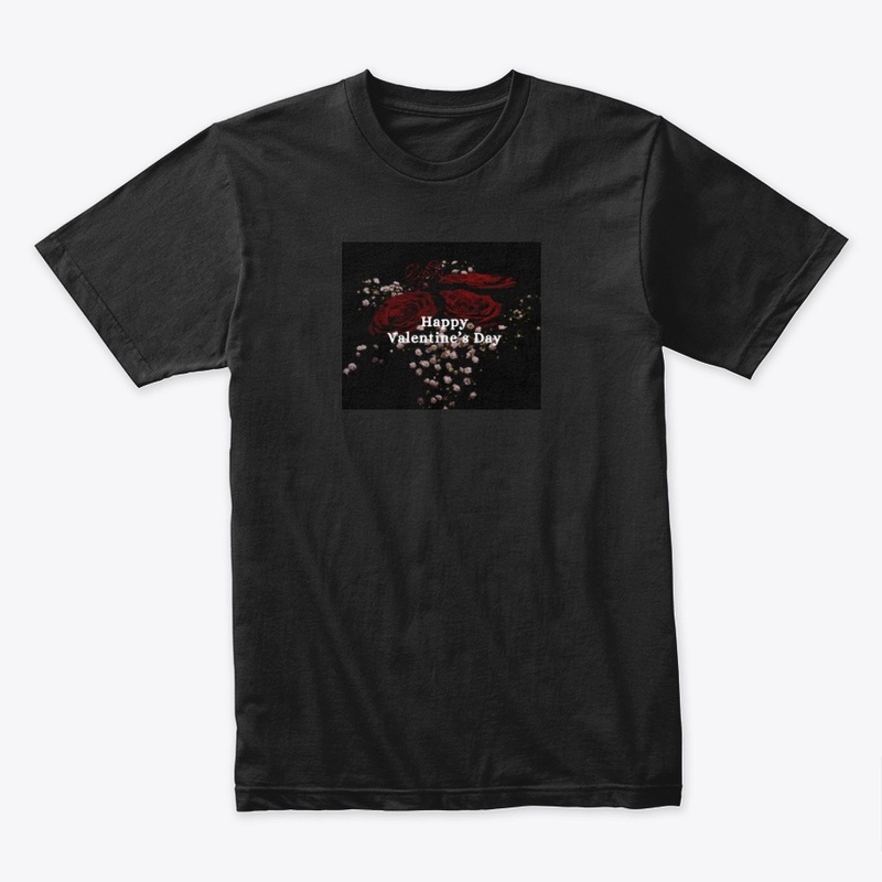 black elegant happy valentines day 
