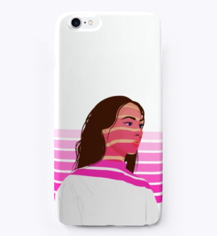 Monocromatic stripes - Neon pink