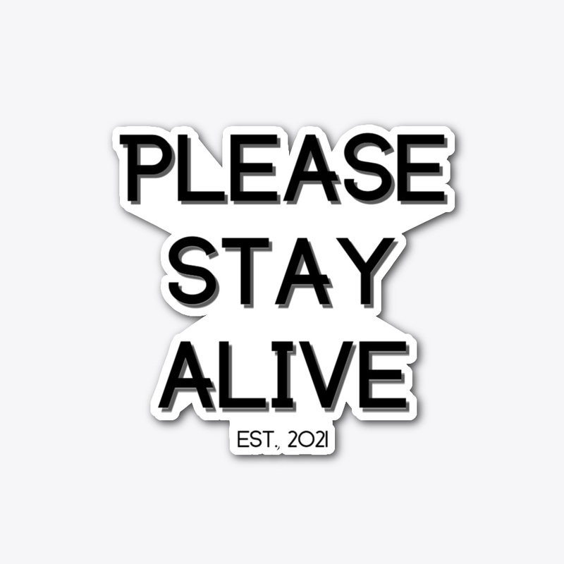 PSA die cut sticker