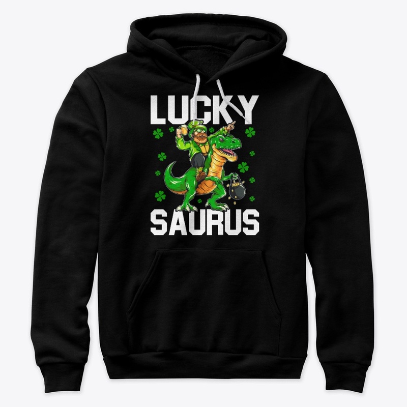 St Patrick Funny Irish T-Rex T-Shirt