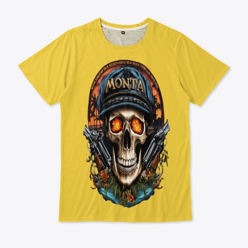  MONTA SKULL DESIGN TISHIRT 