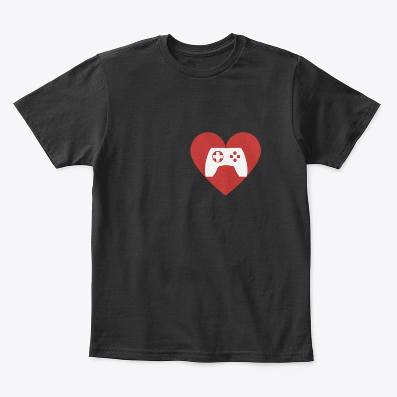 red heart love video games ,T-shirt.