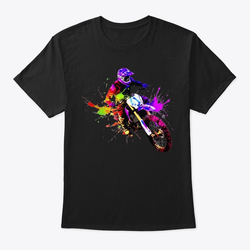 Dirt Bike Dreams- Vibrant Multi-Colored 