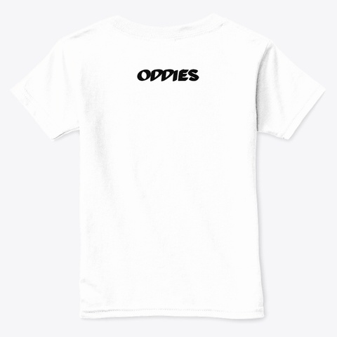 Oddies Orginals  White  T-Shirt Back