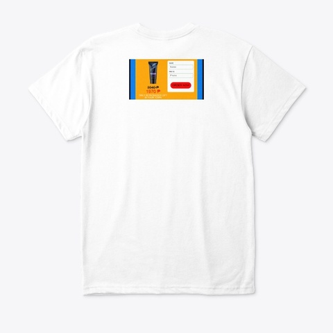 Rockhard Presyo White T-Shirt Back