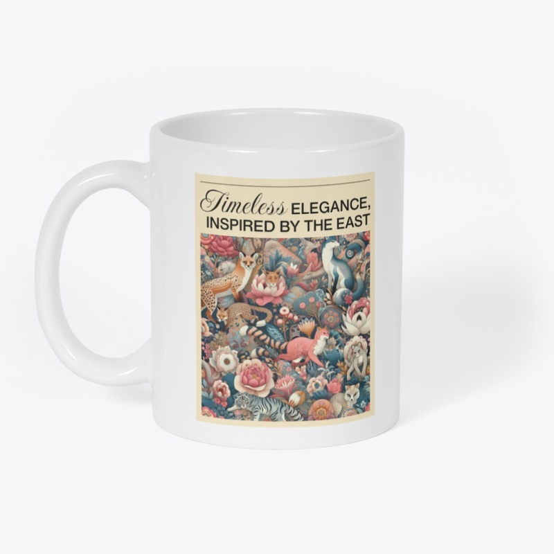 Retro Cute Animals Chinoiserie Art Print
