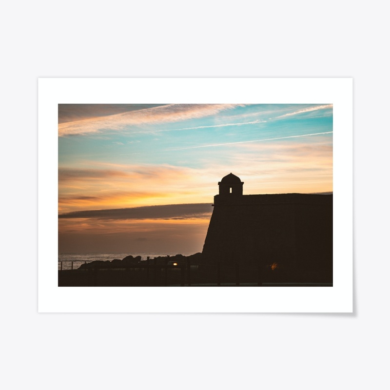 Sunset over the fort