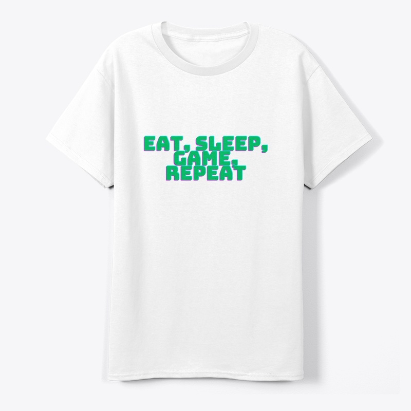 Eat, Sleep, Game, Repeat T-Shirt Design