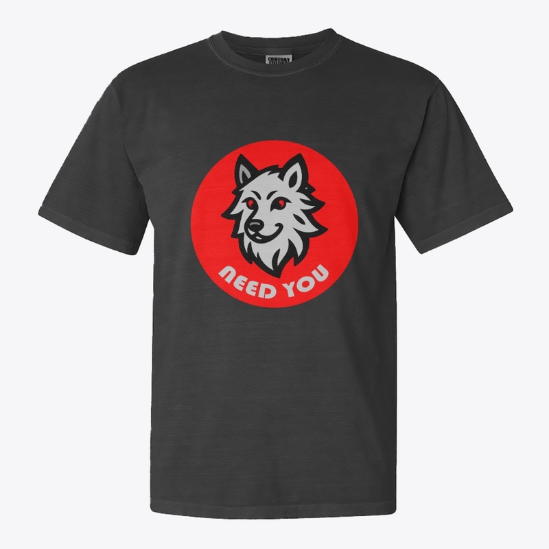 Need You Wolf Badge