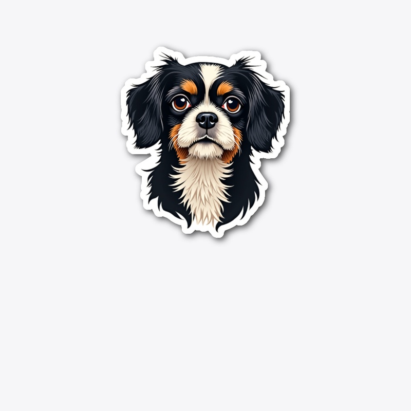 Beautiful Shih Tzu Illustration