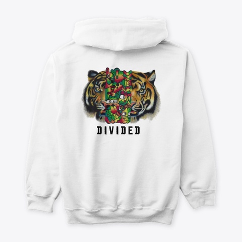D   I   V   I   D   E   D White T-Shirt Back