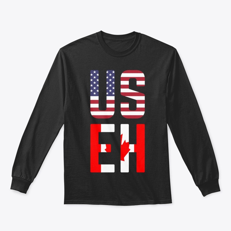 USEH America Canada Flag Funny American 