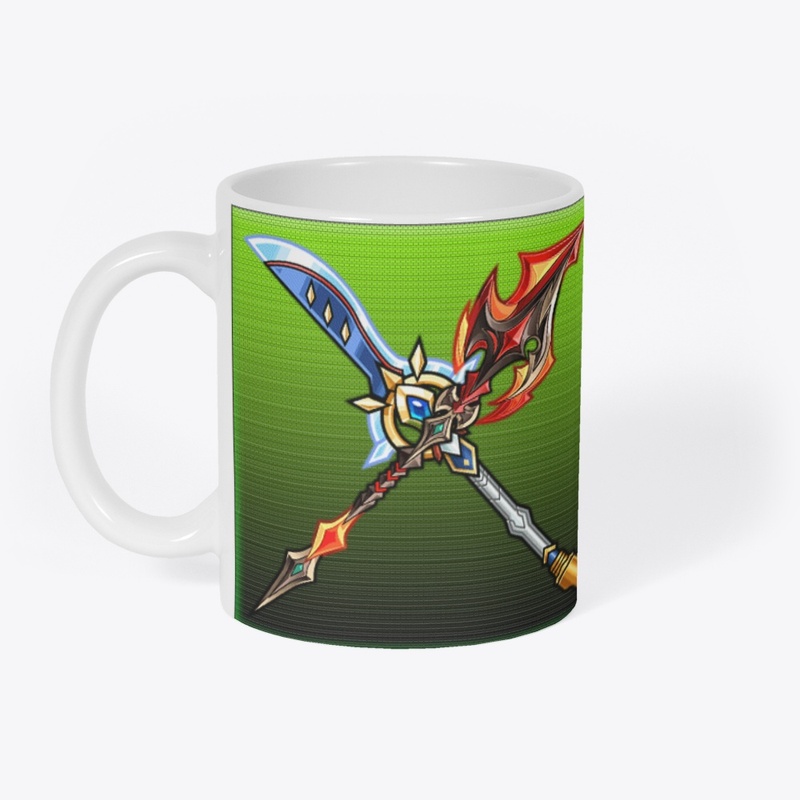 Fighter and Swords drinkware