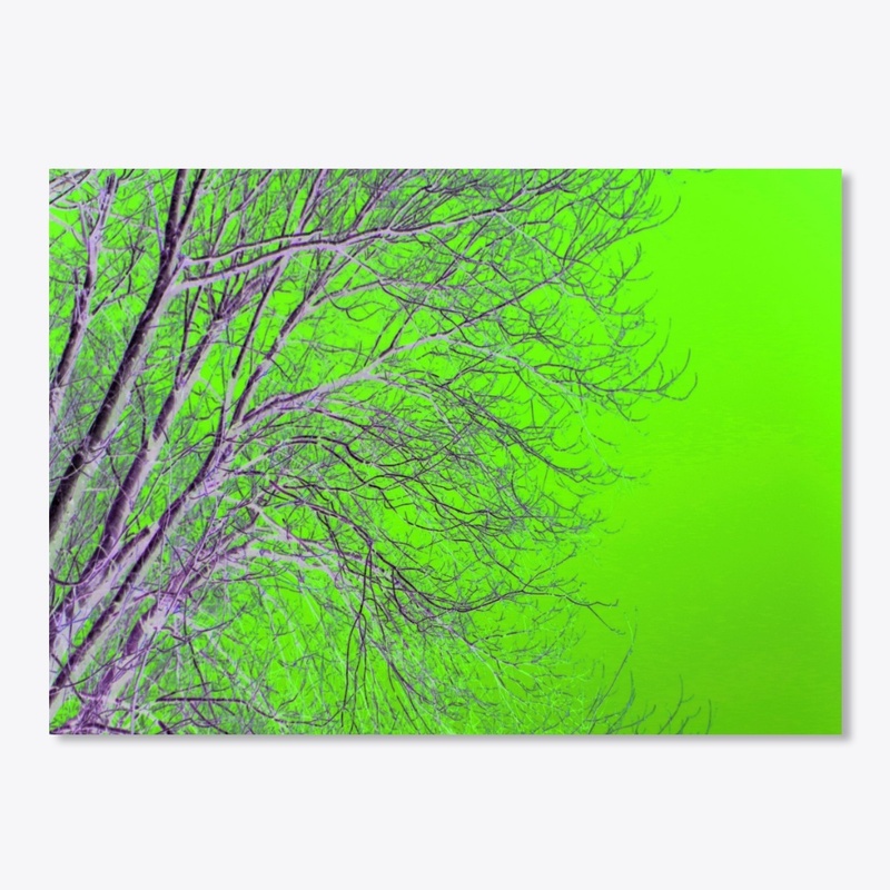 neon green tree