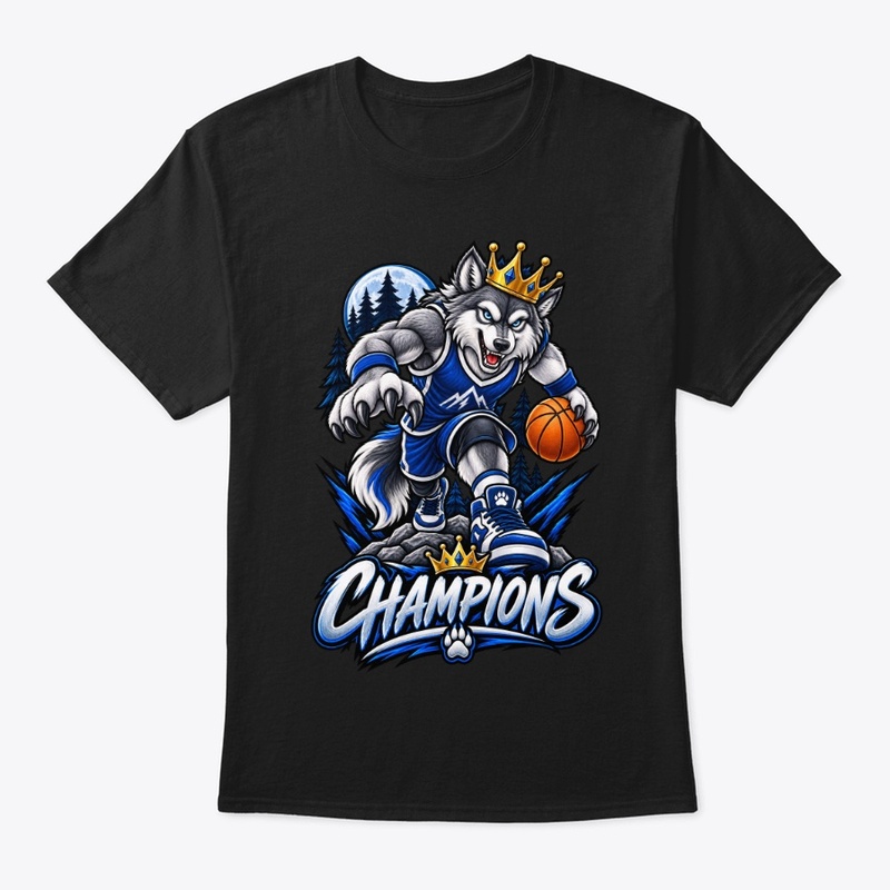 Champions Fierce Wolf Basketball Mascot 