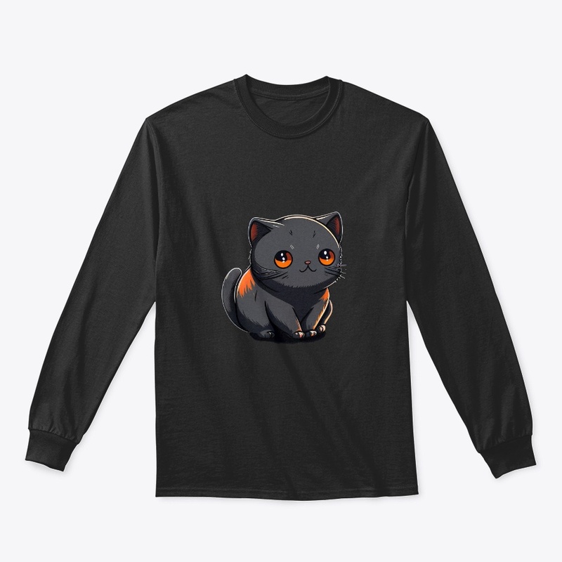 Anime Black chibi cat