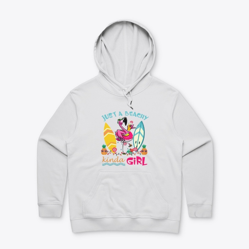 Just A Beachy Kinda Girl Flamingo Summer