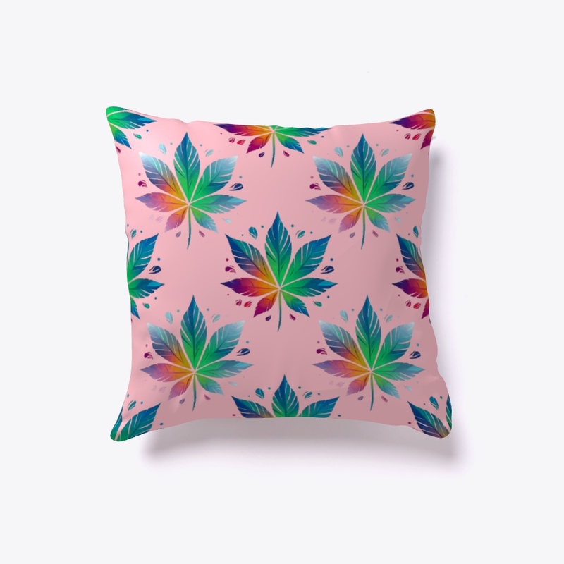 Ombre Rainbow Canna Leaf