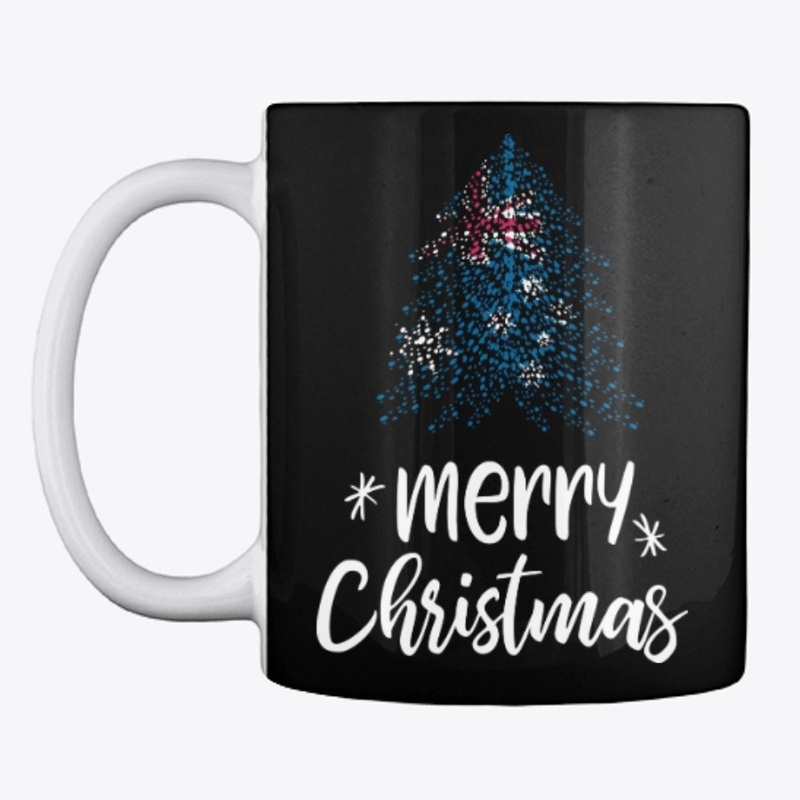 Merry Christmas with Australian flag