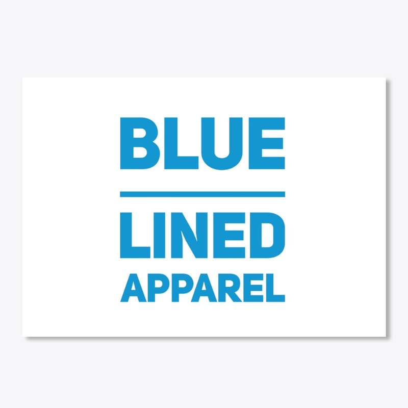Blue Lined - Sticker