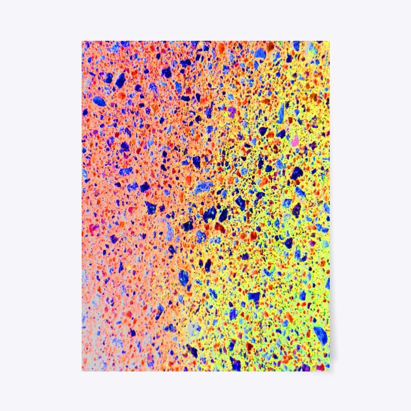 pink yellow blue splotchy