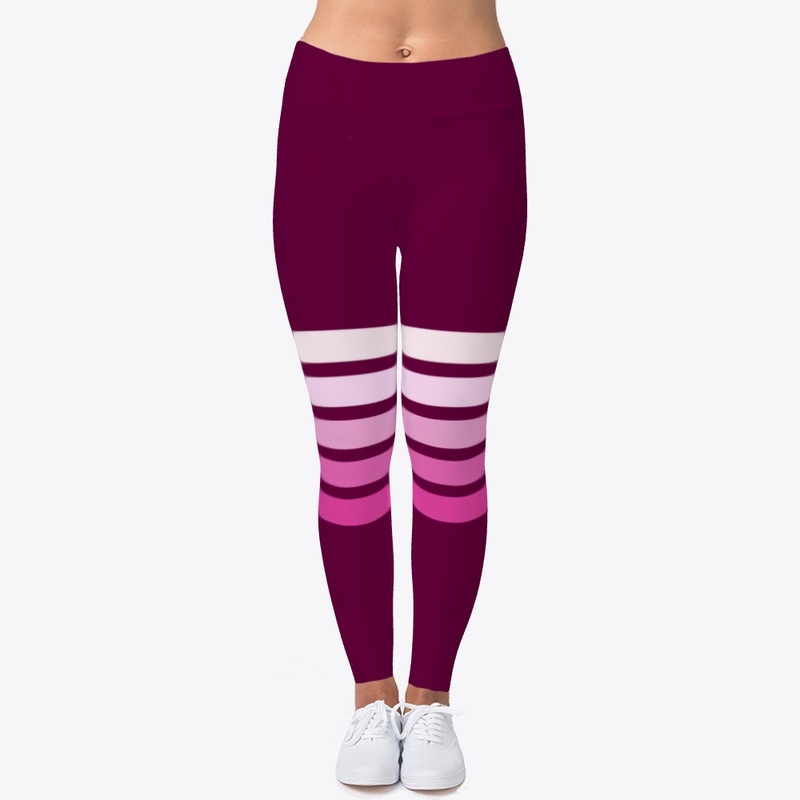 Classic Cherry Colored Retro Stripes