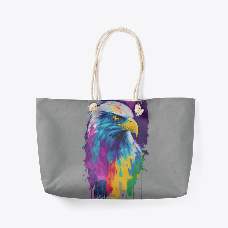 Colorful Vibrant Eagle | Rightward look