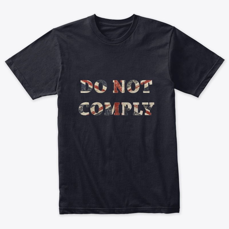 Do Not Comply Union Jack Flag Text
