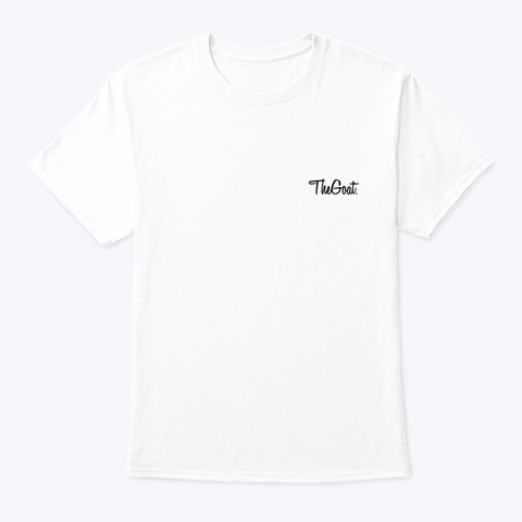 The Goat. White T-Shirt Front