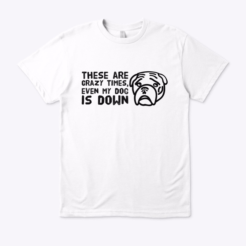 yoga - crazy times, dog down graphic