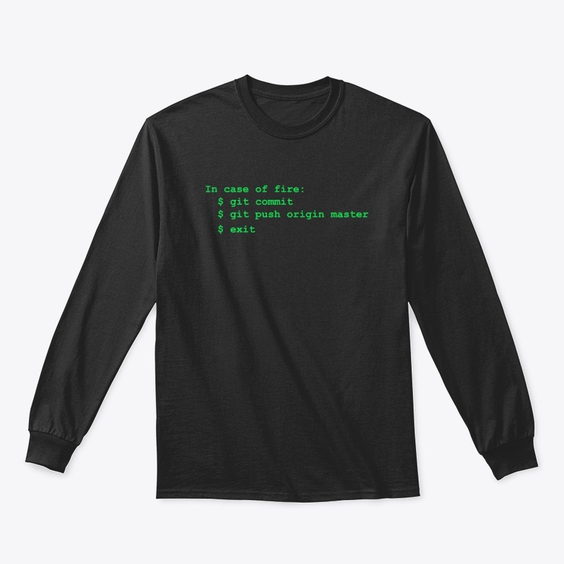 In case of fire: commit (terminal)