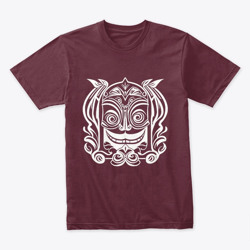 Smiling Face Tribal Design