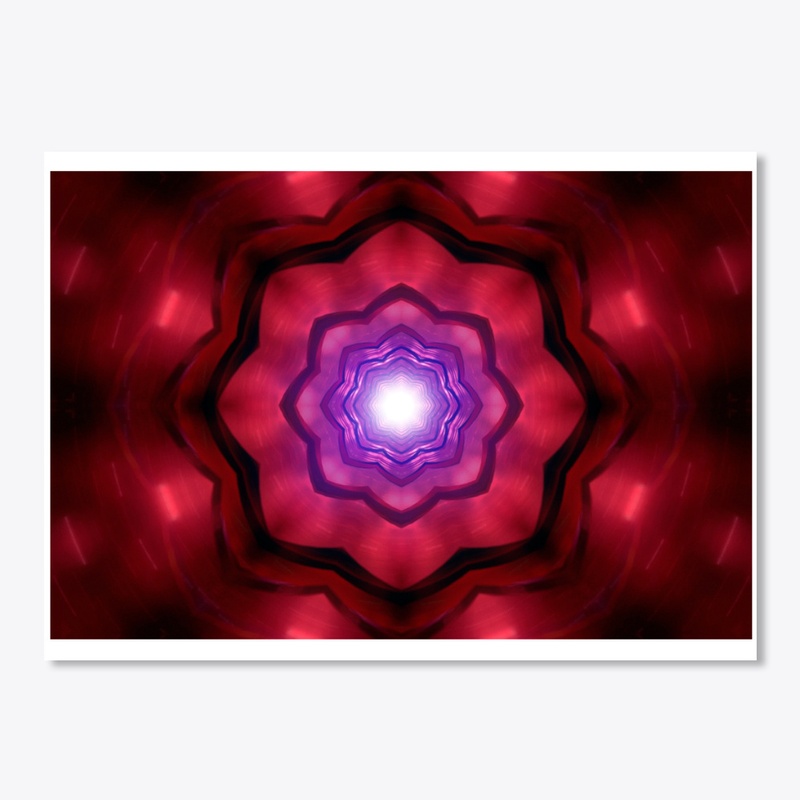red kaleidoscopic 