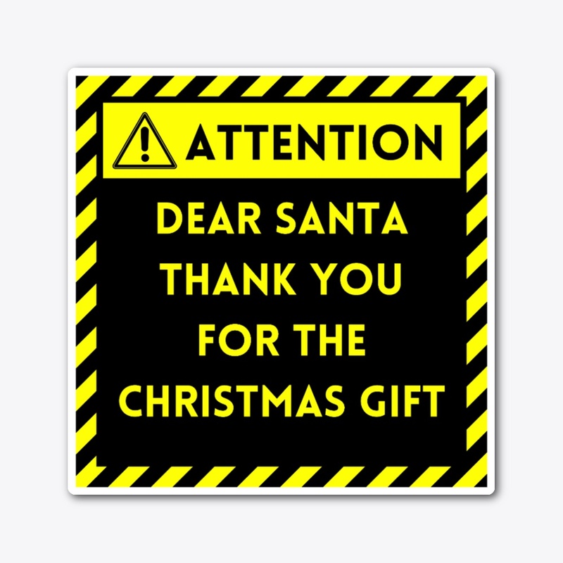 Thanks Giving Santa Sticker.