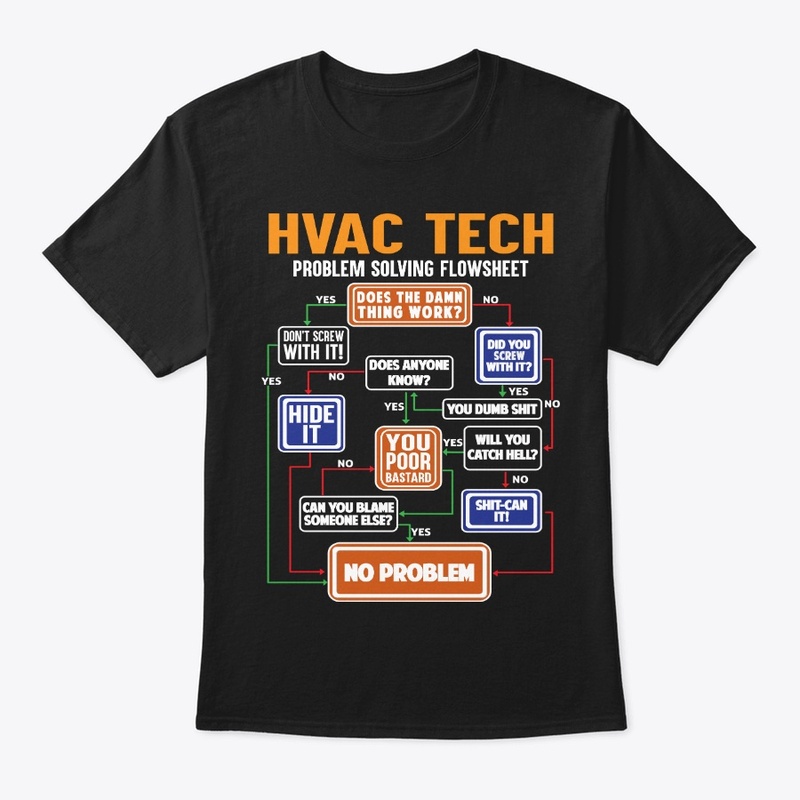 Funny HVAC Tech Gift Solving Flowsheet