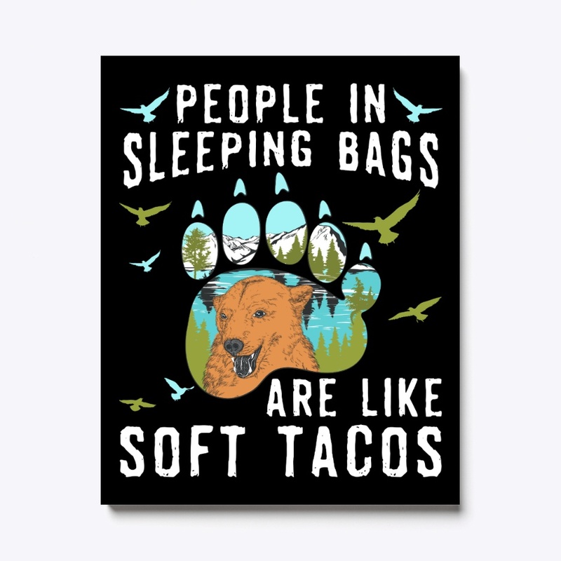 Camping Gift People In Sleeping Bags