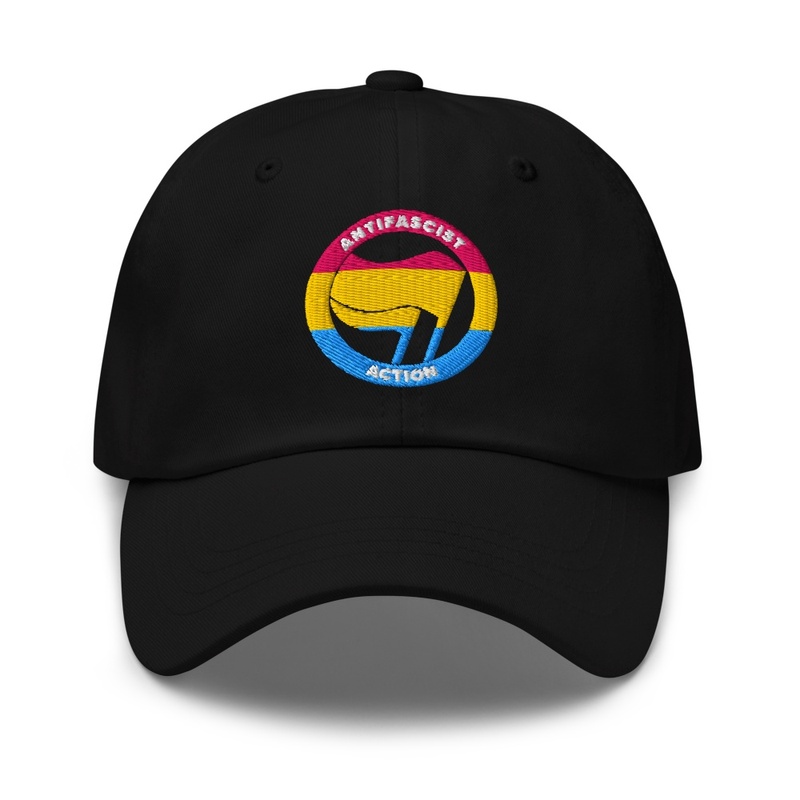 Antifa Logo Pan Flag Embroidered Cap
