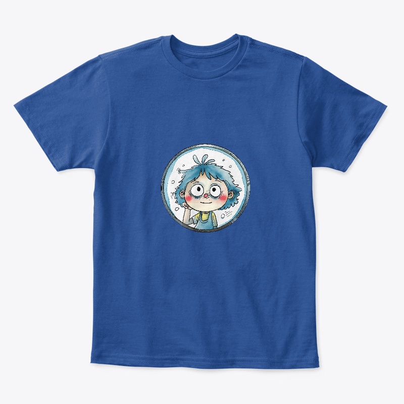 Smiling child inside a circle