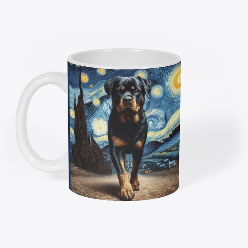 Rottweiler Starry Night