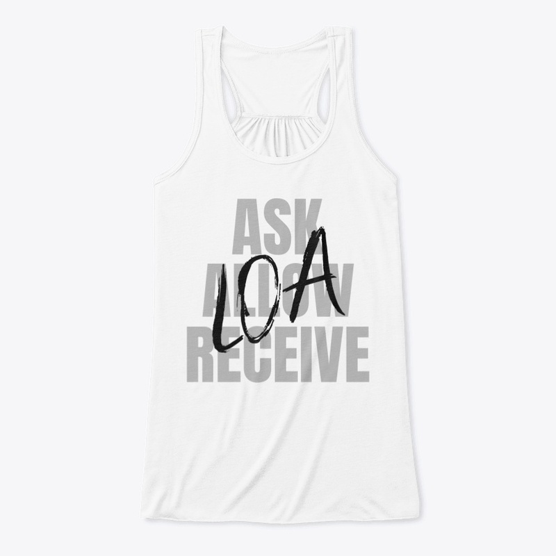 LOA Ask Allow Receive Womens Tank Top 