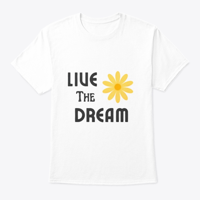 "Live the Dream" Floral Graphic Tee