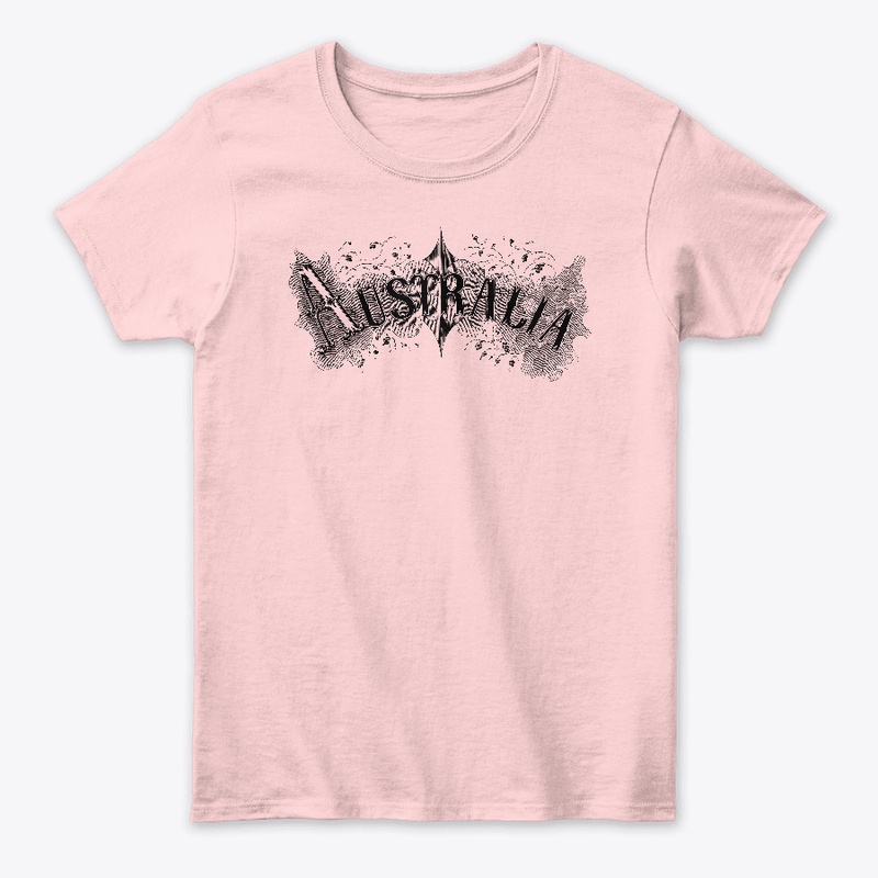 Delightful Retro Australia-Text Design